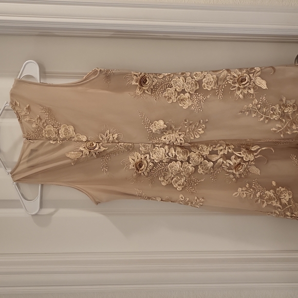 NWT Donna Ricco gold dress. Size 4 - Picture 4 of 4
